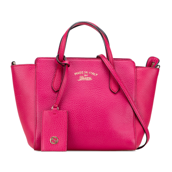 Pre-Loved Gucci Mini Leather Swing Satchel - Picture 1 of 10